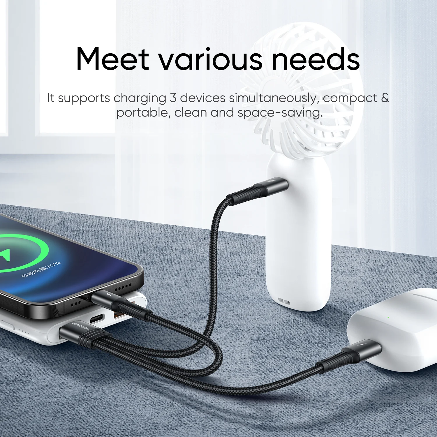 Joyroom 3 In 1 Charging Cable 0 15M Micro Type C Lightning (S 01530G9) 2 Joyroom 3 In 1 Charging Cable 0 15M Micro Type C Lightning (S 01530G9) 2