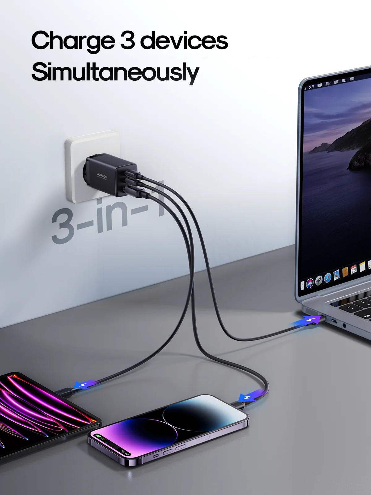 Joyroom Jr Tcg01 65W Fast Charger With 1 2M C To C Cable 2 Joyroom Jr Tcg01 65W Fast Charger With 1 2M C To C Cable 2