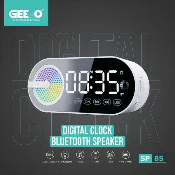Geeoo Sp 85 Alarm Clock With Bluetooth Speaker A Geeoo Sp 85 Alarm Clock With Bluetooth Speaker A