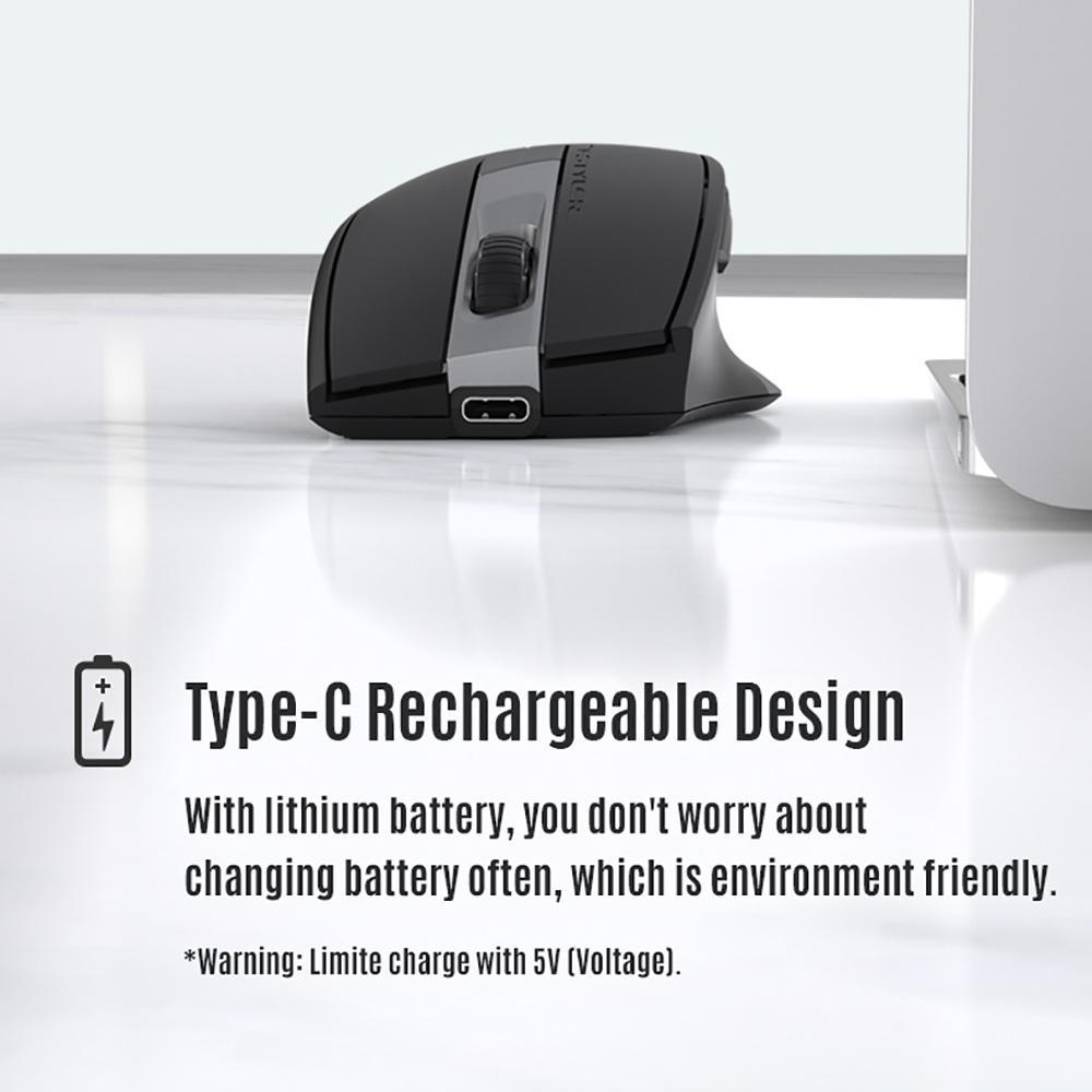 A4Tech Fb35Cs Fstyler Dual Mode Silent Click Rechargeable Bluetooth Wireless Mouse E A4Tech Fb35Cs Fstyler Dual Mode Silent Click Rechargeable Bluetooth Wireless Mouse E