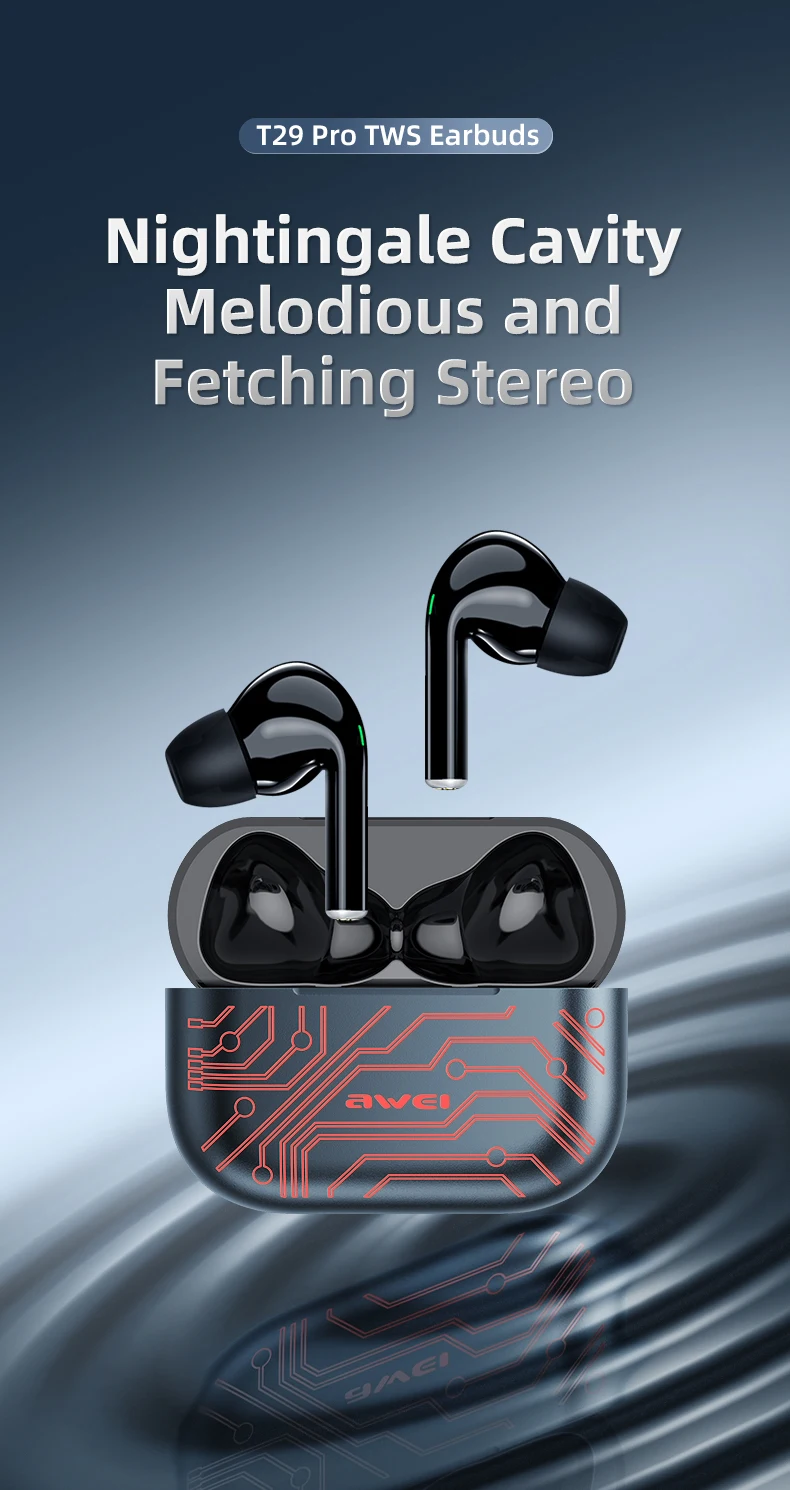 Awei T29 Pro True Wireless Earbuds D Awei T29 Pro True Wireless Earbuds D