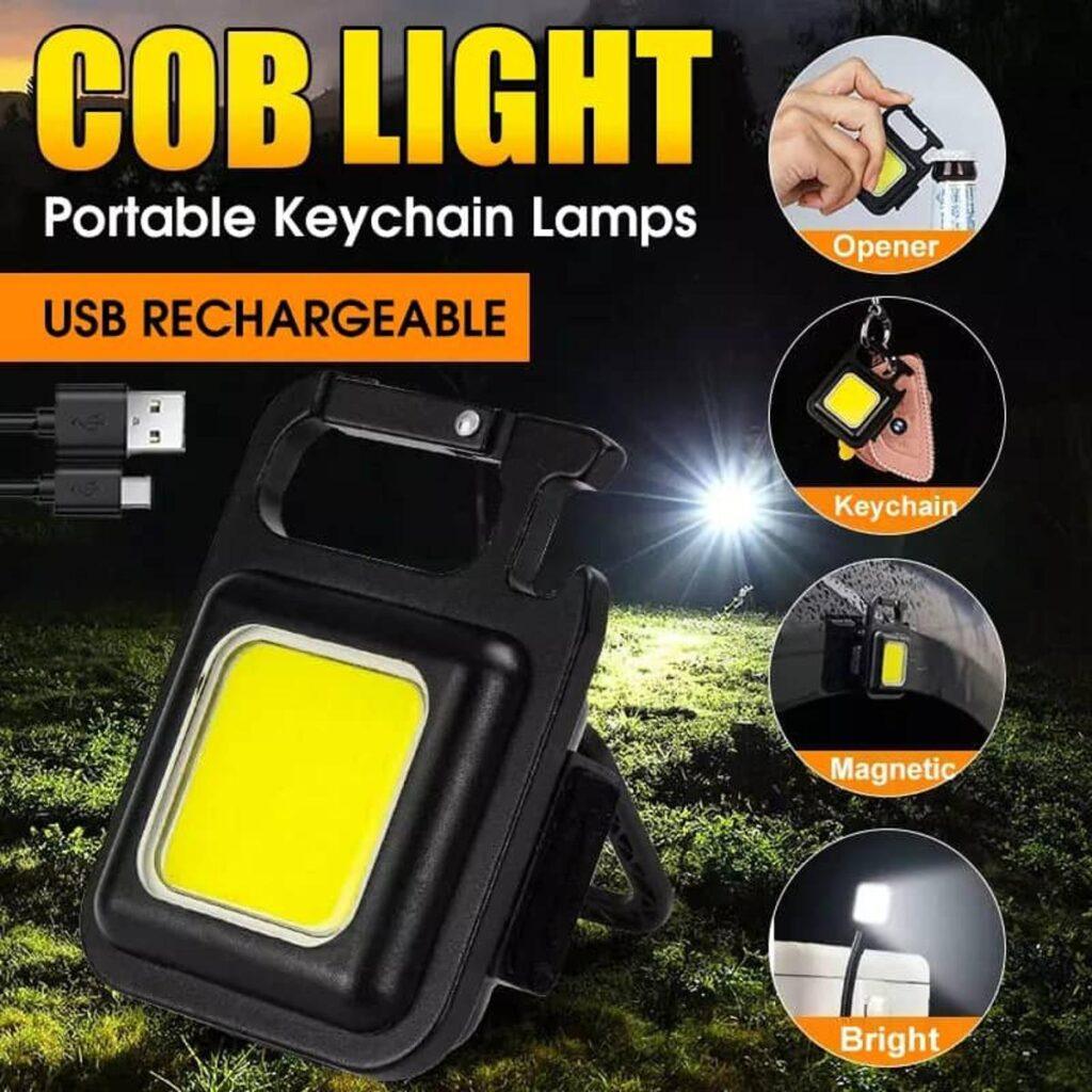 Cob Rechargeable Keychain Light A Cob Rechargeable Keychain Light A