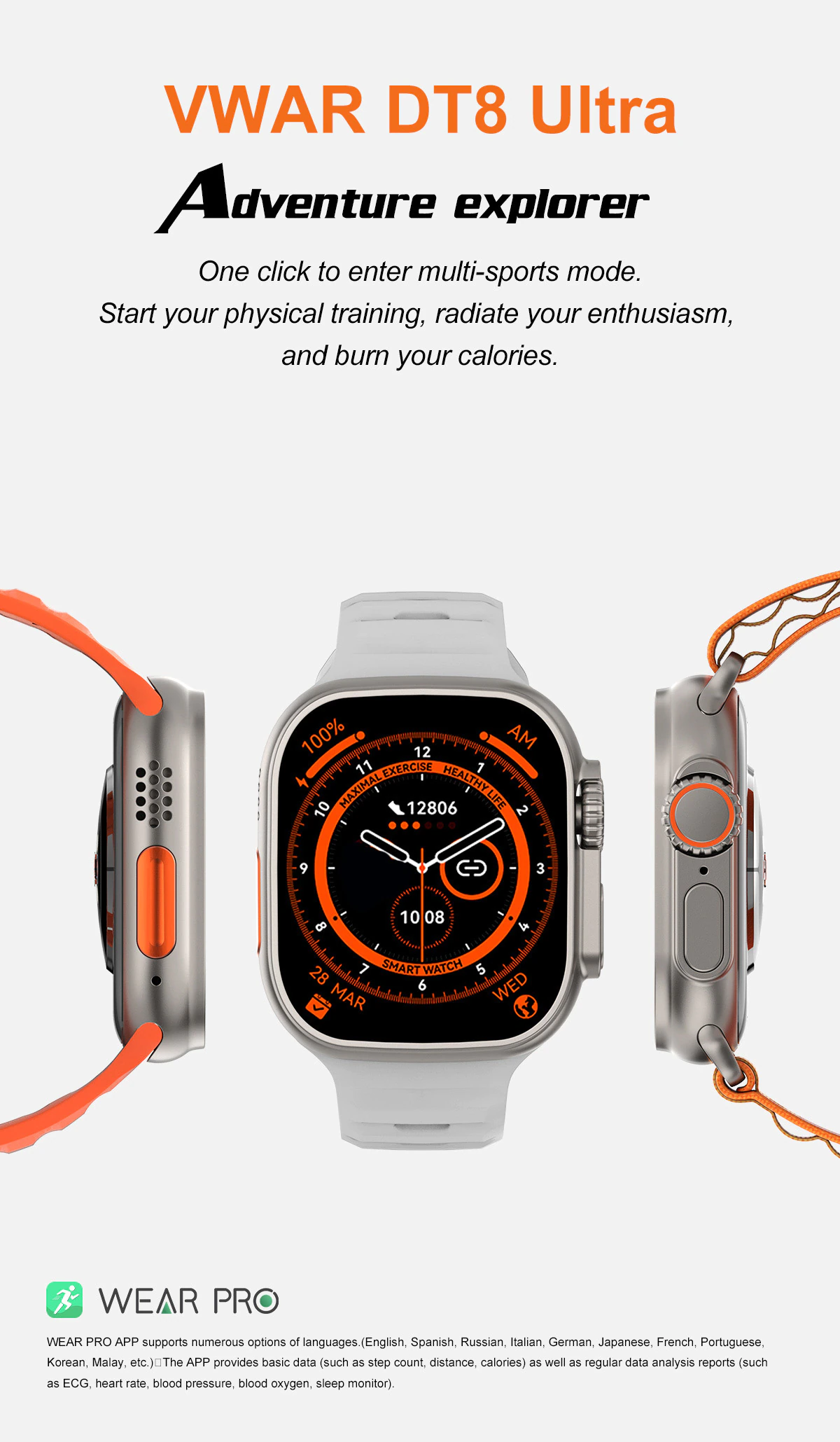 Dt No 1 Dt8 Ultra Fashion Smart Watch B Dt No 1 Dt8 Ultra Fashion Smart Watch B