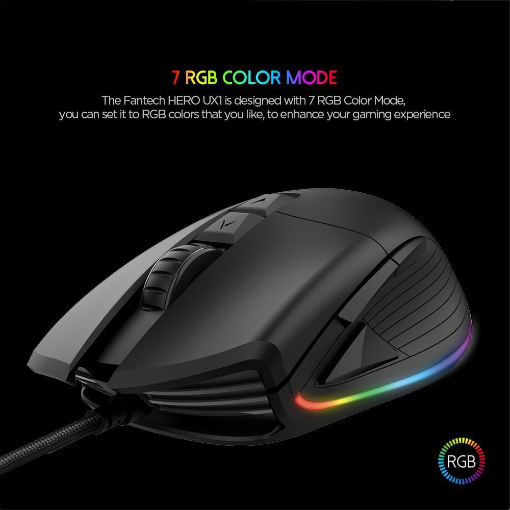 Fantech Ux1 Hero Ultimate Macro Rgb Gaming Mouse D Fantech Ux1 Hero Ultimate Macro Rgb Gaming Mouse D
