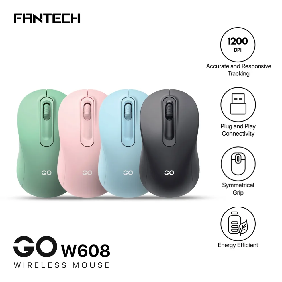 Fantech Go W608 Wireless Optical Mouse A Fantech Go W608 Wireless Optical Mouse A