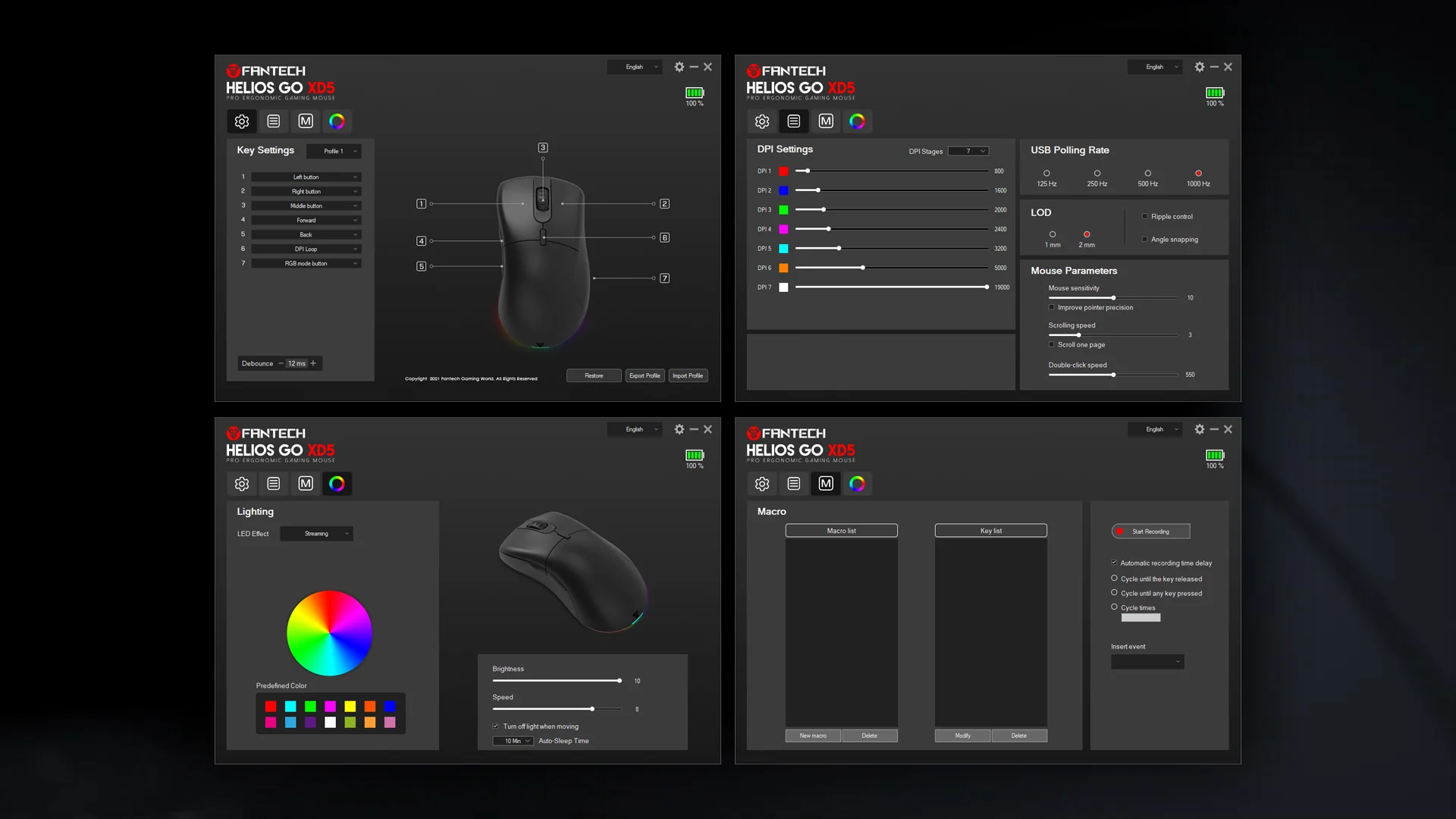 Fantech Helios Go Xd5 Usb Type C Wireless Rgb Gaming Mouse H Fantech Helios Go Xd5 Usb Type C Wireless Rgb Gaming Mouse H