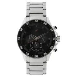 Fastrack NS3072SM04 Big Time Quartz Chronograph Dial Metal Strap Watch