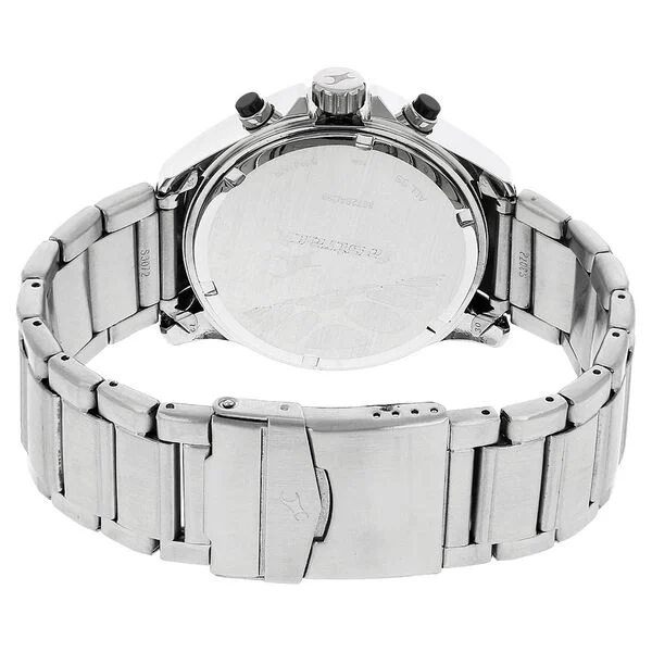 Fastrack Ns3072Sm04 Big Time Quartz Chronograph Dial Metal Strap Watch C Fastrack Ns3072Sm04 Big Time Quartz Chronograph Dial Metal Strap Watch C