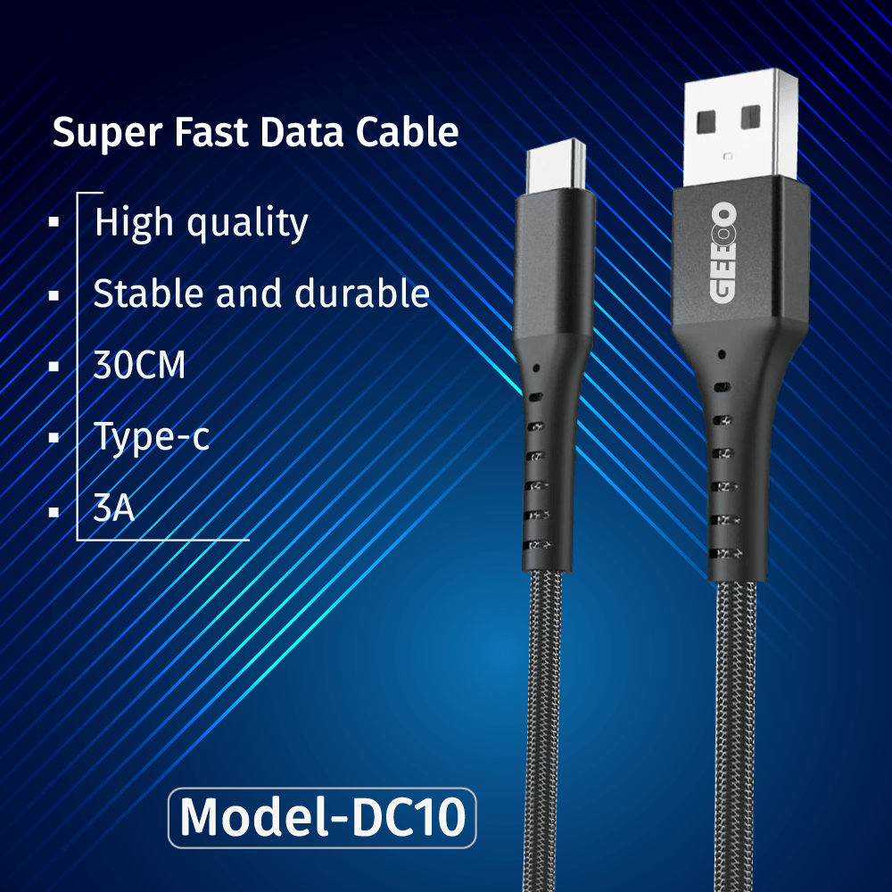 Geeoo Dc 10 Fast Charging Cable 3A Short Cable Type C C Geeoo Dc 10 Fast Charging Cable 3A Short Cable Type C C