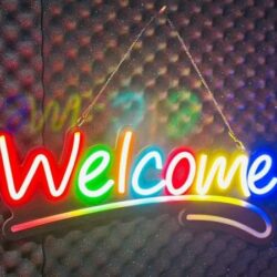 GearUP WELCOME10 Neon Sign For Greetings at Shop, Restaurant , Pharmacy, Cafe