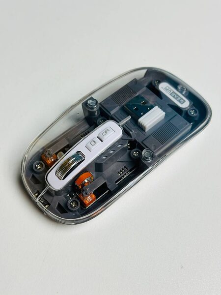 Gearup Wm30 Transparent Crystal 2.4G Bluetooth Magnetic Wireless Mouse Gray Color Gearup Wm30 Transparent Crystal 2.4G Bluetooth Magnetic Wireless Mouse Gray Color