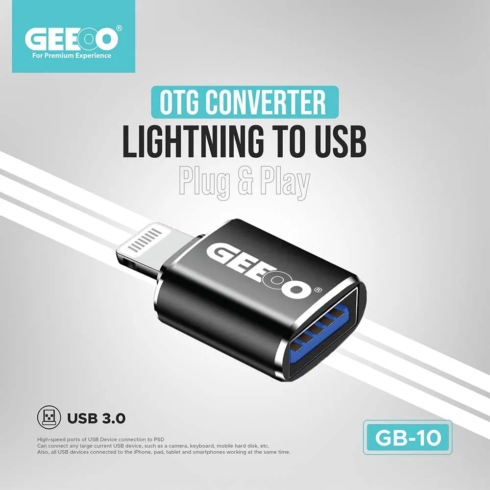 Geeoo Gb 10 Otg Usb To Lightning Adapter B Geeoo Gb 10 Otg Usb To Lightning Adapter B