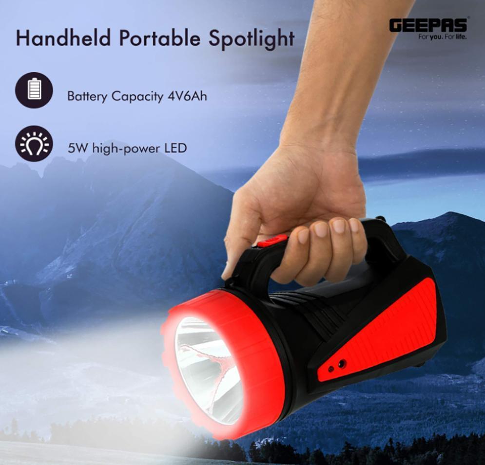 Geepas Gsl5564 Rechargeable Led Search Light D Geepas Gsl5564 Rechargeable Led Search Light D