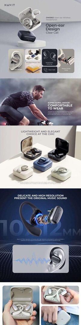 Havit Ows902 Open Ear Bluetoot Earphone A Havit Ows902 Open Ear Bluetoot Earphone A