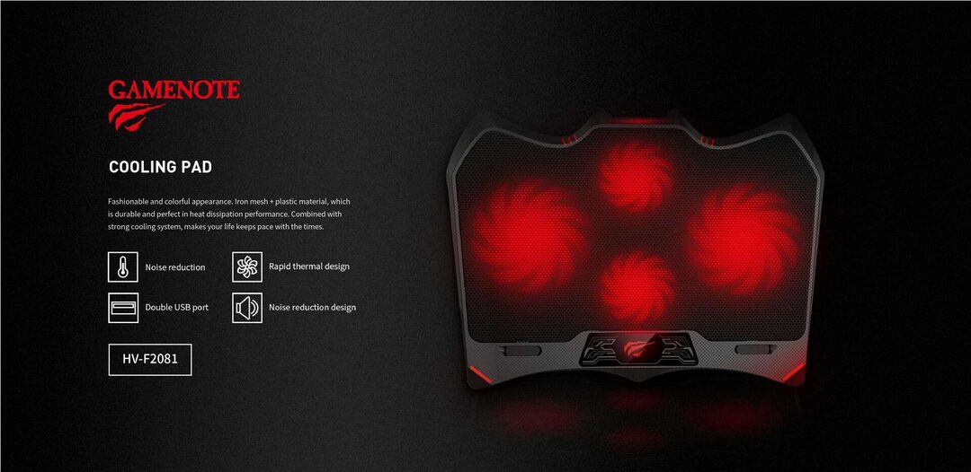 Havit F2081 Gaming Laptop Cooling Pad B Havit F2081 Gaming Laptop Cooling Pad B