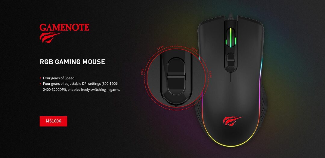 Havit Hv Ms1016 Usb Gaming Mouse F