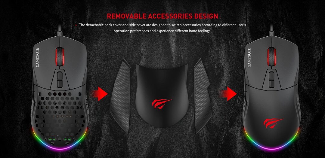 Havit Ms885 Rgb Backlit Programmable Gaming Mouse B