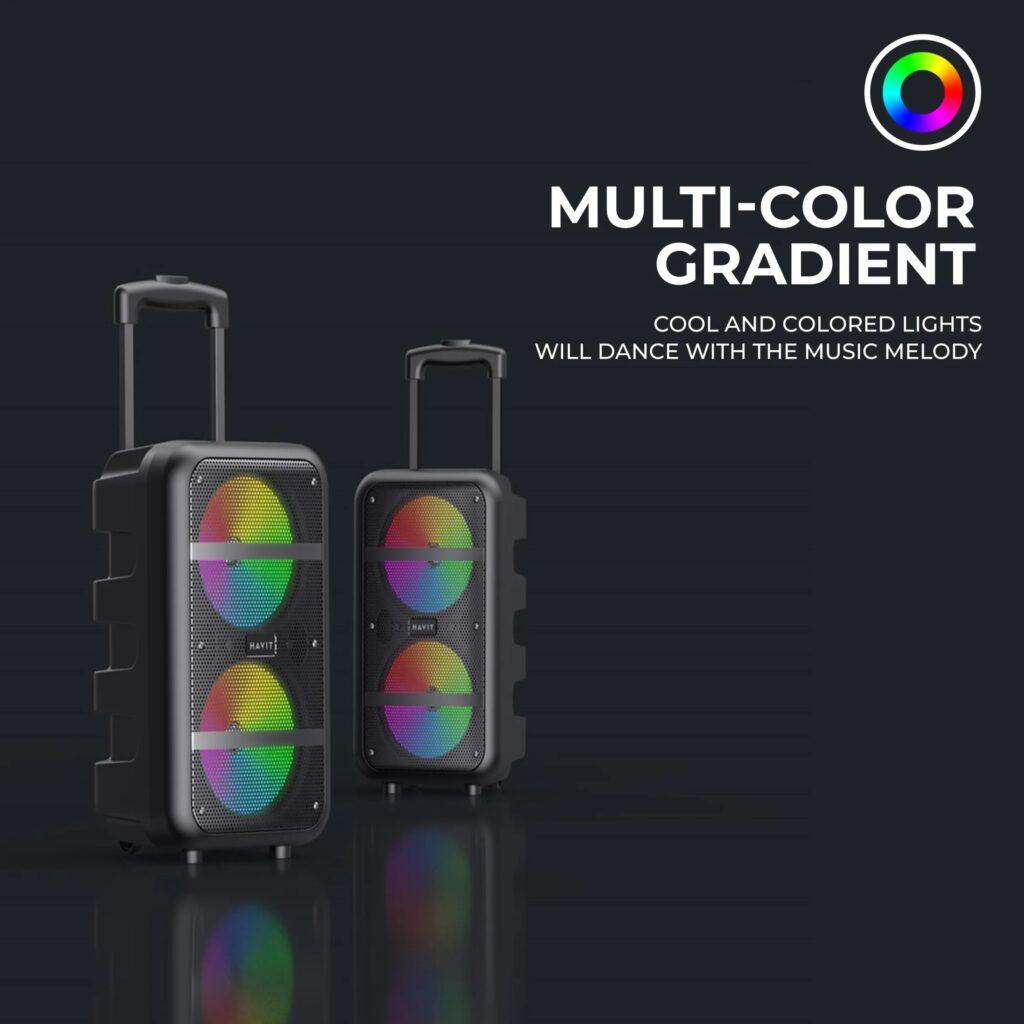 Havit Sq116Bt Bluetooth Portable Trolley Speaker With Microphone E Havit Sq116Bt Bluetooth Portable Trolley Speaker With Microphone E