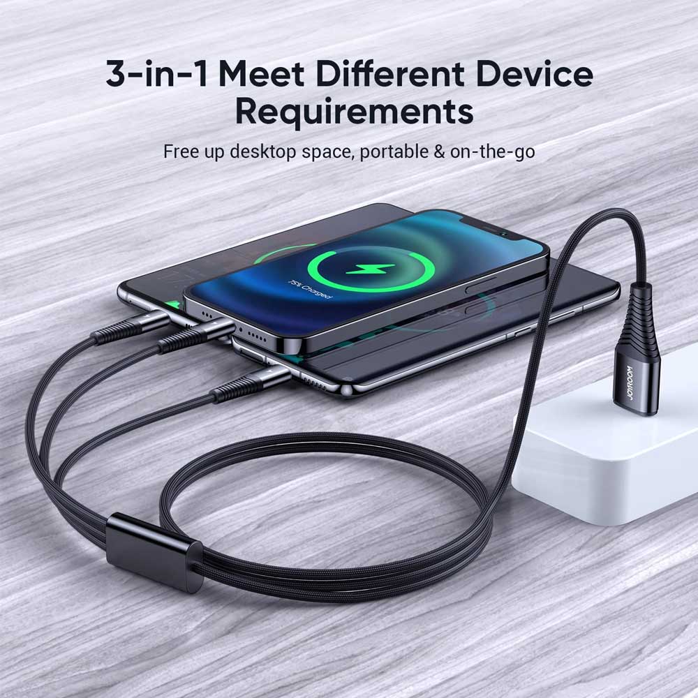 Joyroom S 1230G4 3 In 1 Charging Cable D Joyroom S 1230G4 3 In 1 Charging Cable D
