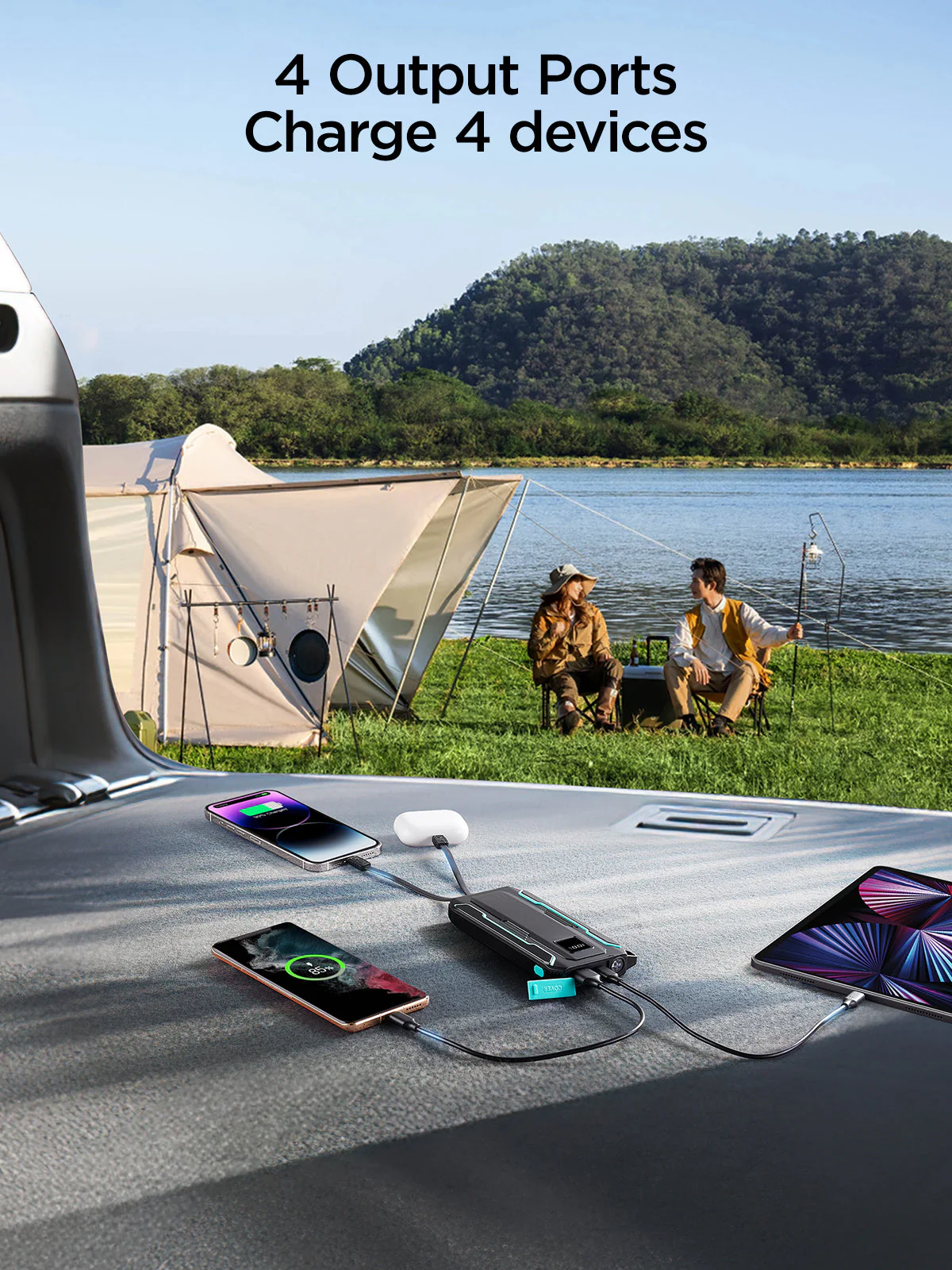 Joyroom Jr L018 22 5W 20000Mah Power Bank With Dual Cables C Joyroom Jr L018 22 5W 20000Mah Power Bank With Dual Cables C