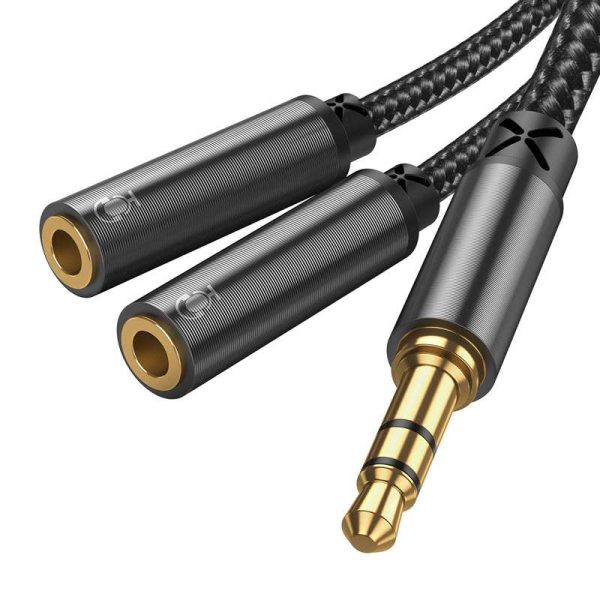 Joyroom Sy A04 Male To Female Y Splitter Audio Cable Support Voice Call A Joyroom Sy A04 Male To Female Y Splitter Audio Cable Support Voice Call A
