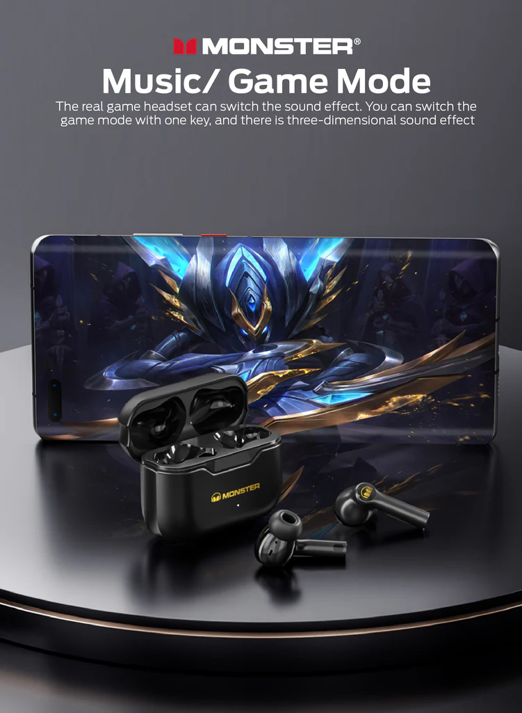 Monster Airmars Xkt02 True Wireless Bluetooth Earphones D Monster Airmars Xkt02 True Wireless Bluetooth Earphones D