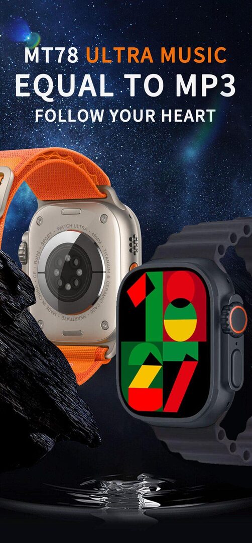 Maitufit Mt78 Ultra Music Smart Watch E