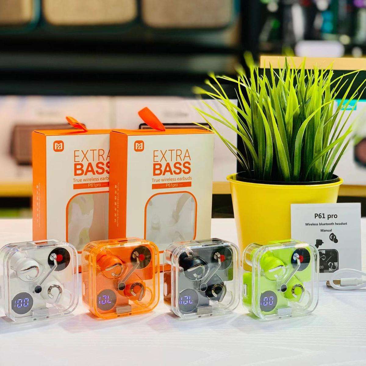 P61 Pro Transparent Tws Earbuds B P61 Pro Transparent Tws Earbuds B