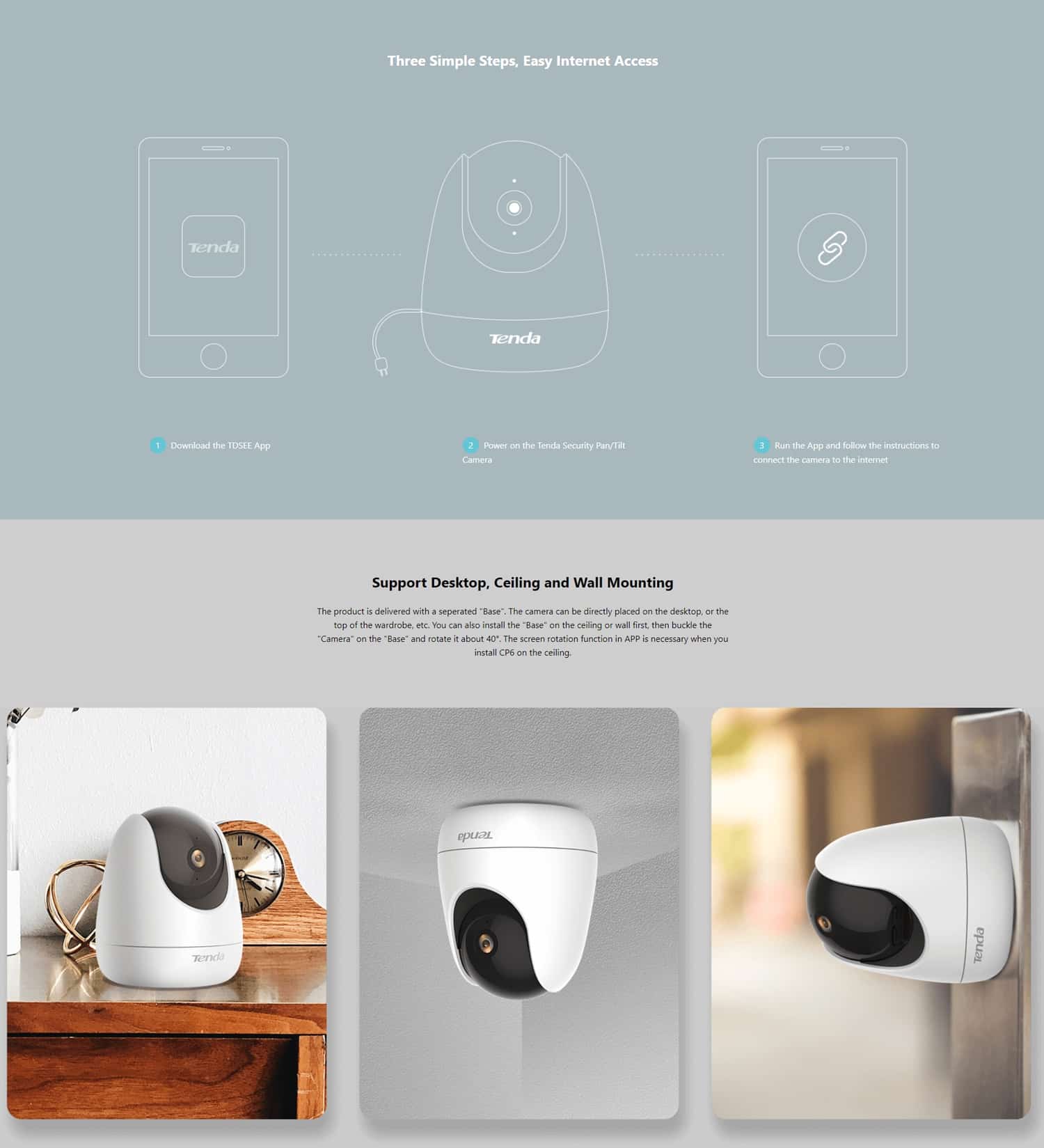 Tenda Cp6 2K Security Pan Tilt Camera D Tenda Cp6 2K Security Pan Tilt Camera D