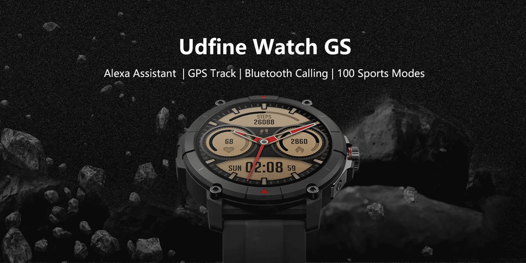 Udfine Watch Gs 1 38″ Hd Display Bluetooth Calling Alexa With Gps Smartwatch A