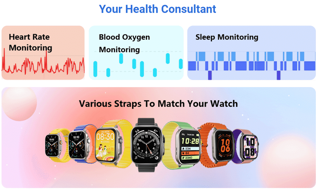 Udfine Watch Gear Bluetooth Calling Smartwatch B