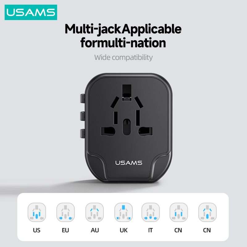 Usams Us Cc173 T55 12W Dual Usb Universal Travel Charger B Usams Us Cc173 T55 12W Dual Usb Universal Travel Charger B