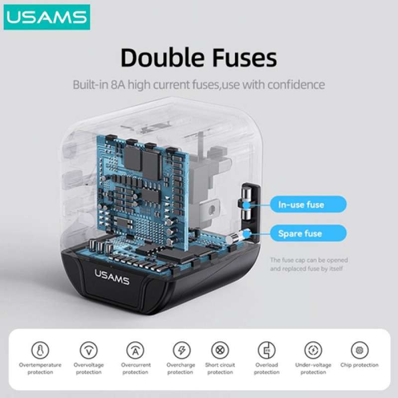 Usams Us Cc173 T55 12W Dual Usb Universal Travel Charger D Usams Us Cc173 T55 12W Dual Usb Universal Travel Charger D