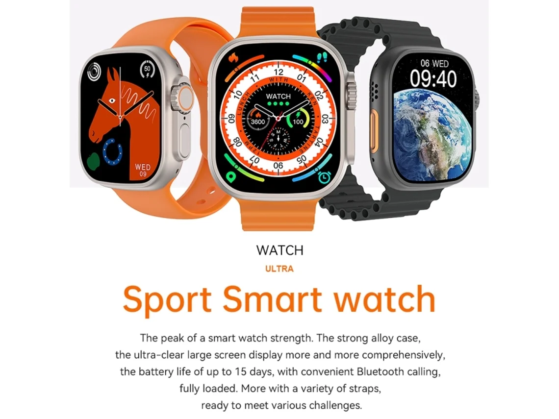 Wiwu Sw01 Ultra Bluetooth Calling Sports Smart Watch F Wiwu Sw01 Ultra Bluetooth Calling Sports Smart Watch F