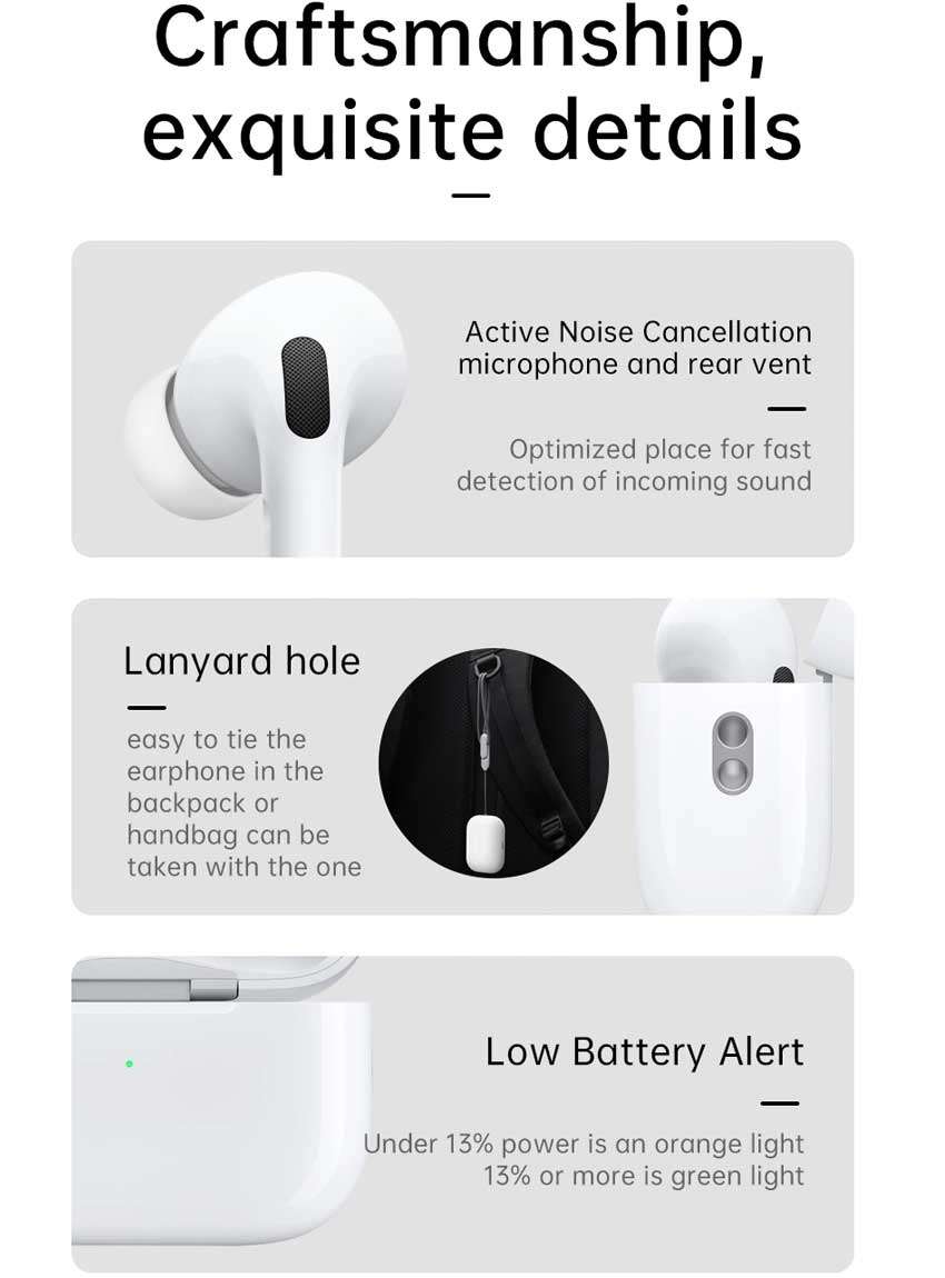 Wiwu Airbuds Pro 2 Wireless Earbuds With Super Anc (Gen 2) B Wiwu Airbuds Pro 2 Wireless Earbuds With Super Anc (Gen 2) B