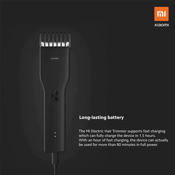Xiaomi Mi Hair Clipper (Enchen Boost) Black Color D Xiaomi Mi Hair Clipper (Enchen Boost) Black Color D