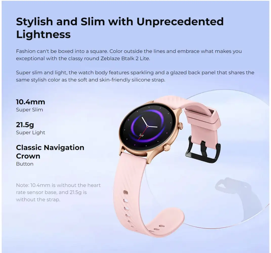 Zeblaze Btalk 2 Lite Bluetooth Calling Smart Watch E Zeblaze Btalk 2 Lite Bluetooth Calling Smart Watch E