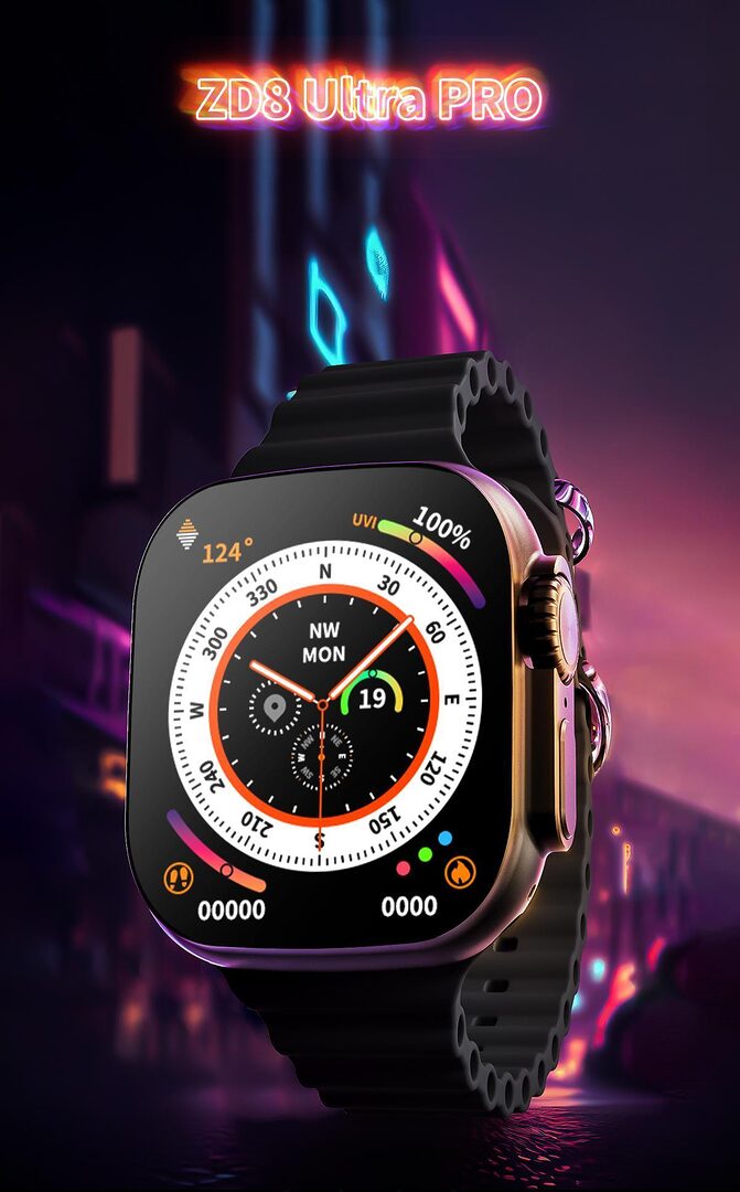 Zordai Zd8 Ultra Pro Rectangular Smartwatch B