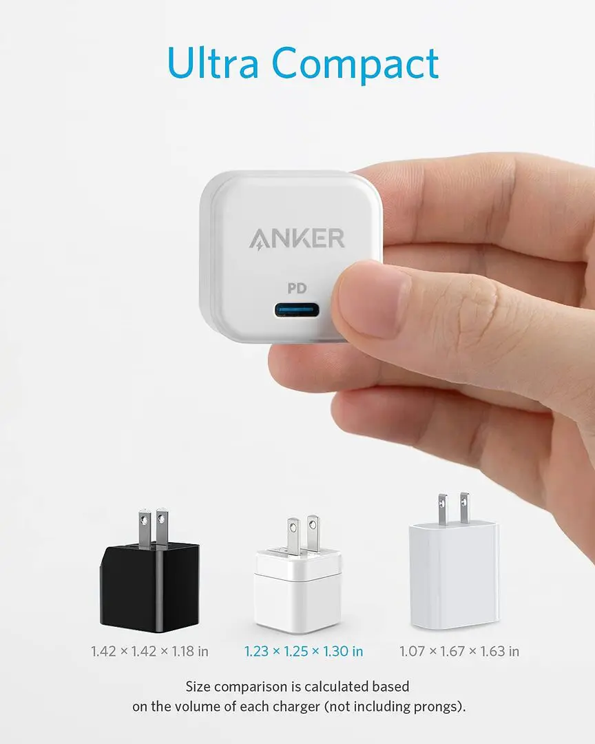 Anker Powerport Iii 20W Cube Pd Us Plug D Anker Powerport Iii 20W Cube Pd Us Plug D