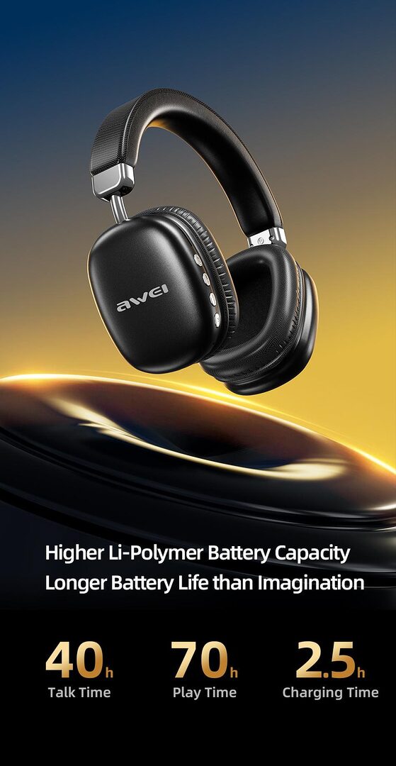Awei At7 Bluetooth Wireless Headphone D Awei At7 Bluetooth Wireless Headphone D