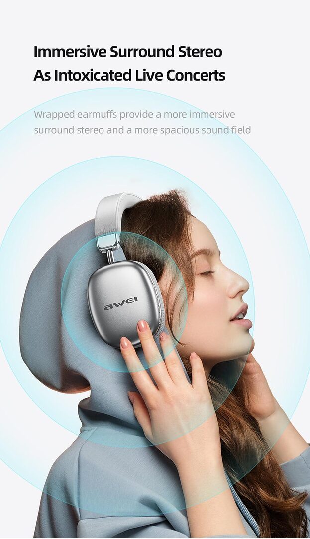 Awei At7 Bluetooth Wireless Headphone G Awei At7 Bluetooth Wireless Headphone G