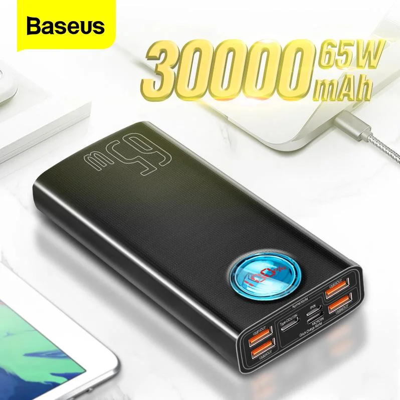 Baseus Amblight Pplg000102 30000Mah 65W Power Bank With Digital Display C Baseus Amblight Pplg000102 30000Mah 65W Power Bank With Digital Display C