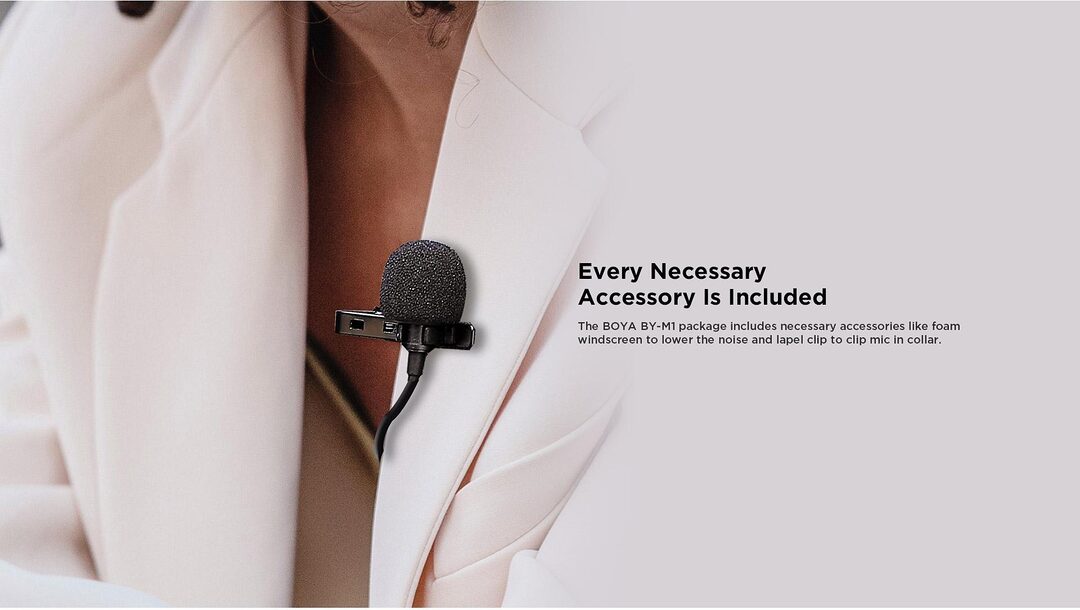 Boya By M1 Omni Directional Lavalier Microphone E