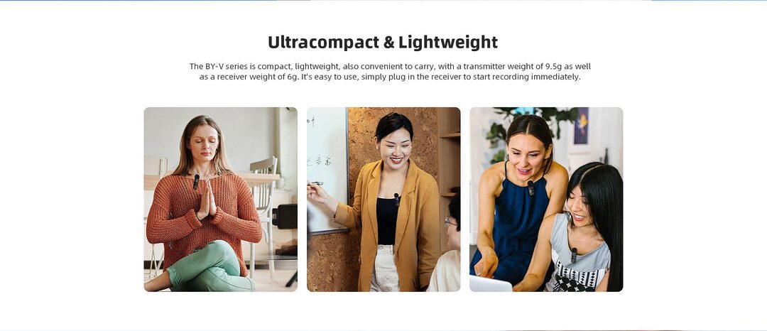 Boya By V2 Ultracompact 2 4Ghz Wireless Microphone For Ios B