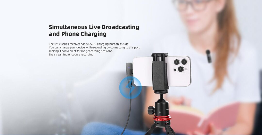 Boya By V2 Ultracompact 2 4Ghz Wireless Microphone For Ios C