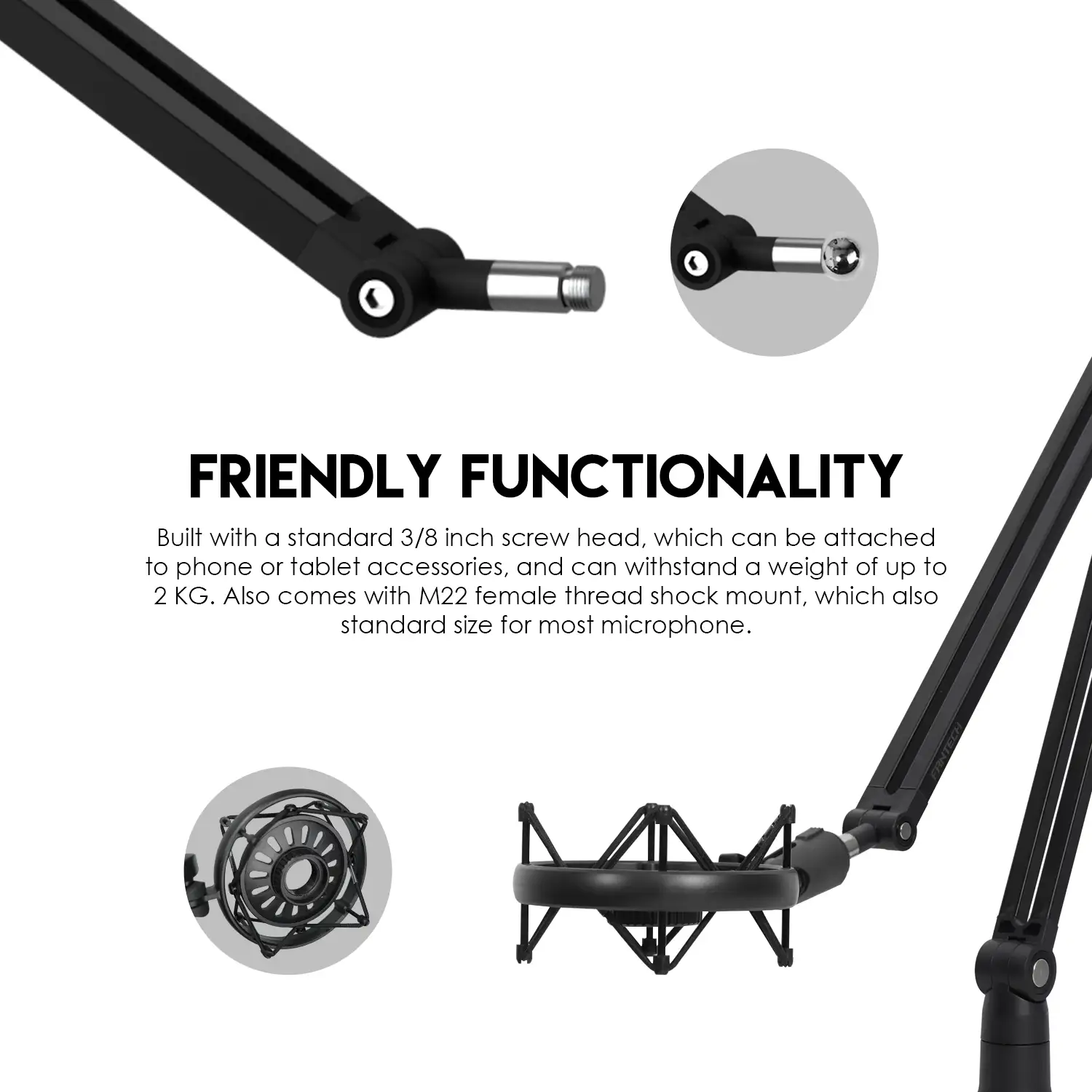 Fantech Ac902 Microphone Boom Arm C Fantech Ac902 Microphone Boom Arm C