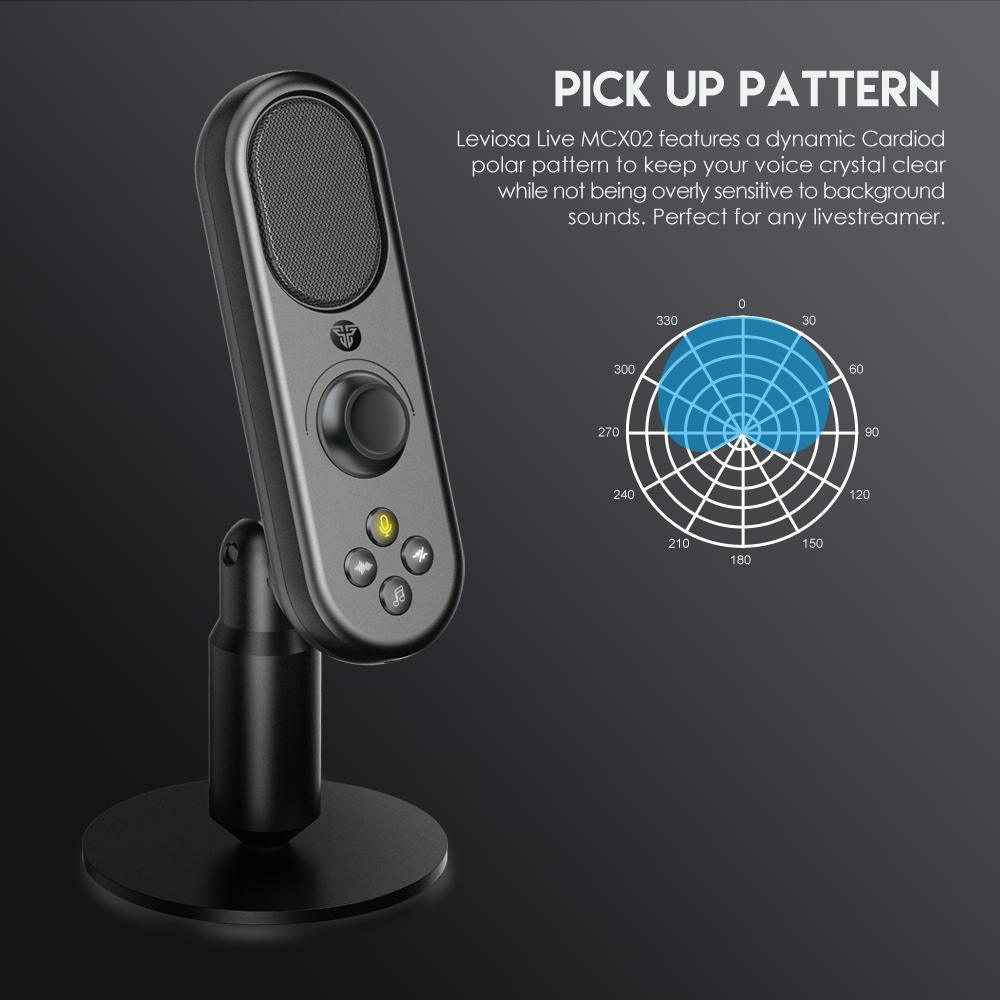 Fantech Mcx02 Leviosa Live Wired Professional Condenser Smart Microphone B Fantech Mcx02 Leviosa Live Wired Professional Condenser Smart Microphone B