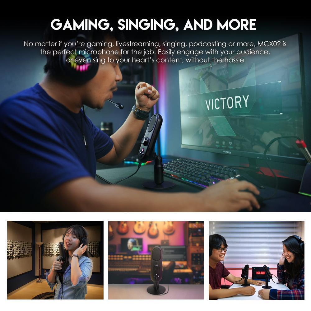 Fantech Mcx02 Leviosa Live Wired Professional Condenser Smart Microphone E Fantech Mcx02 Leviosa Live Wired Professional Condenser Smart Microphone E