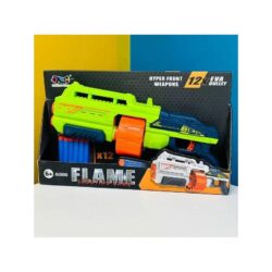 Flame Shooting Game Toy Gun With 12 Eva Soft Bullet