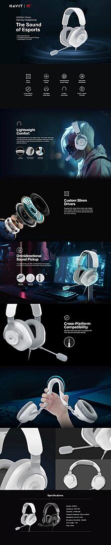 Havit H2230D 3 5Mm Gamenote Gaming Headphone A